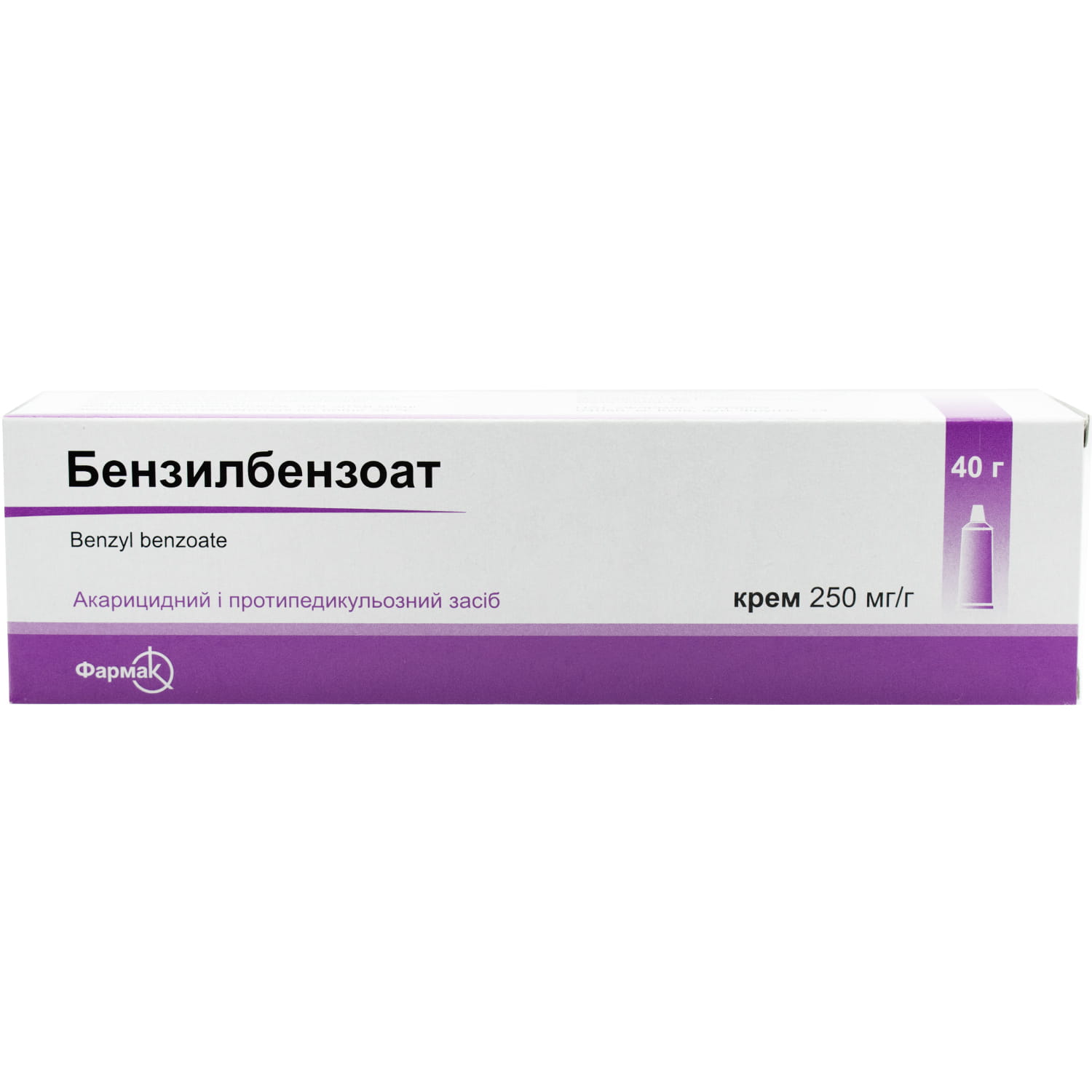 Бензилбензоат крем 250 мг/г туба 40 г